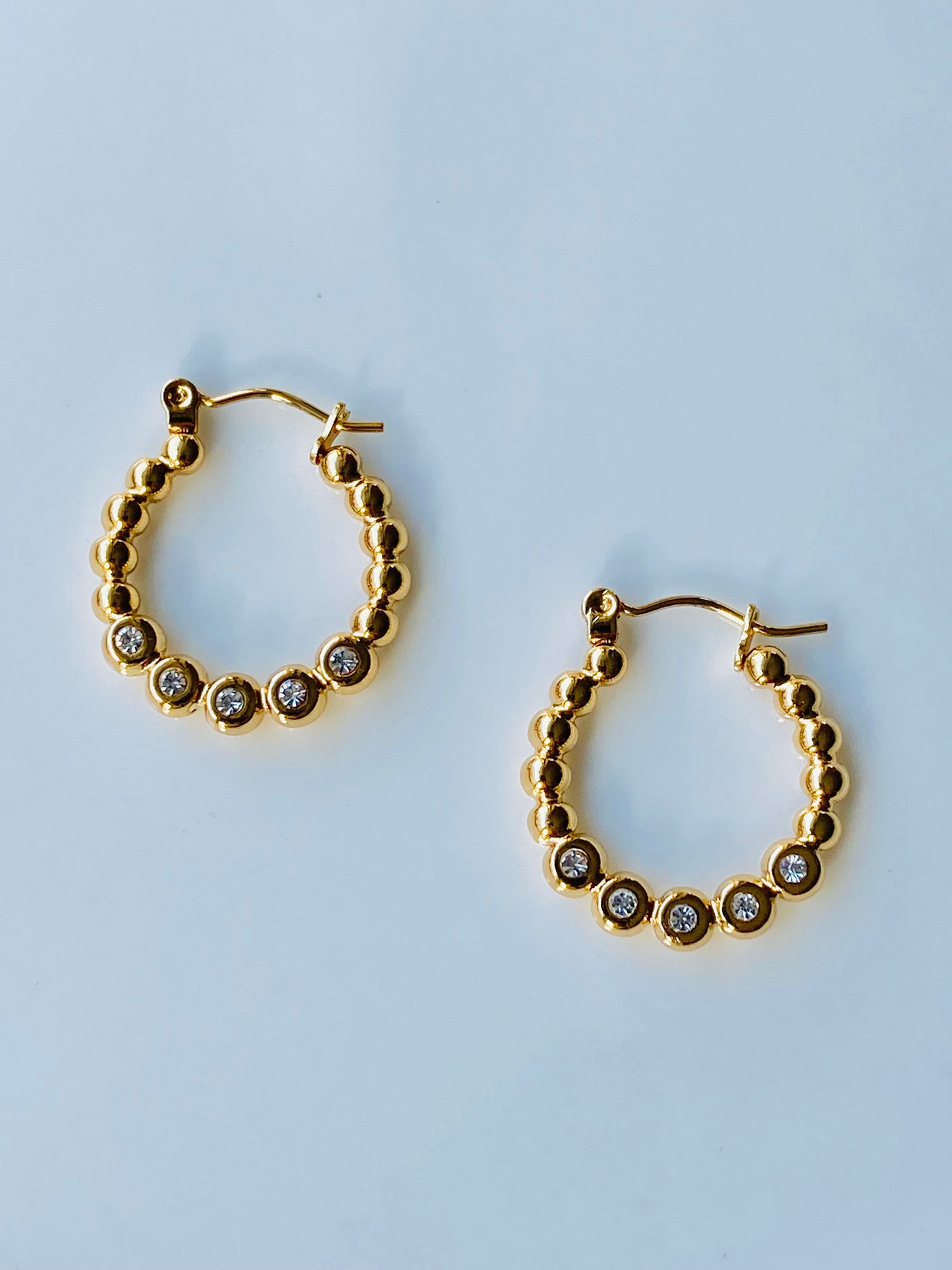 Sparkling Bubbles Hoop Earrings