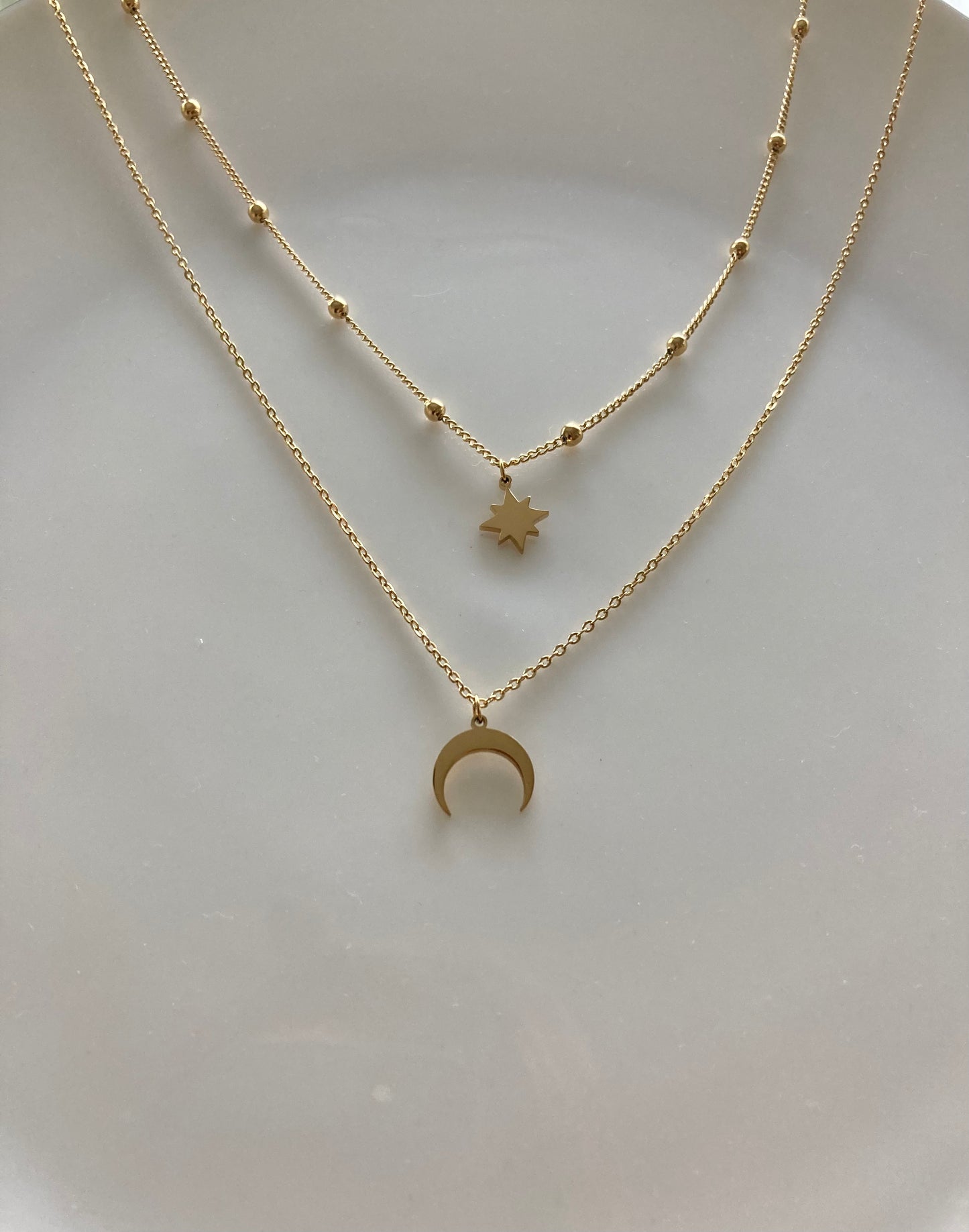 Moon & Star Necklace