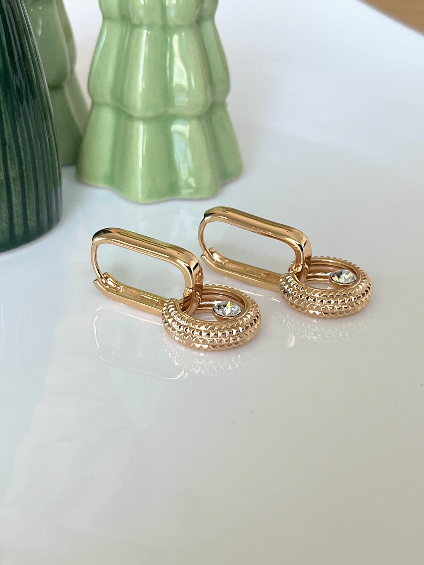 Shiny Circle Earrings