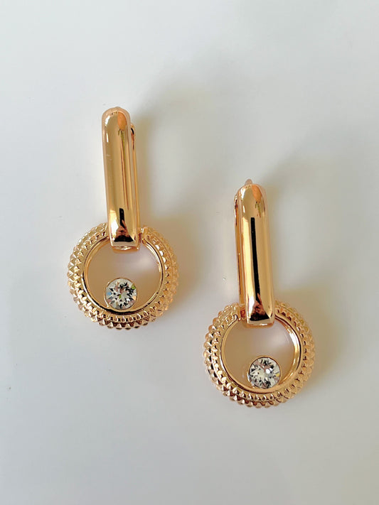 Shiny Circle Earrings