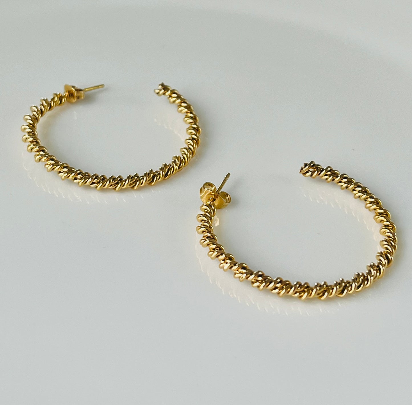 Big Chain Hoop Earrings